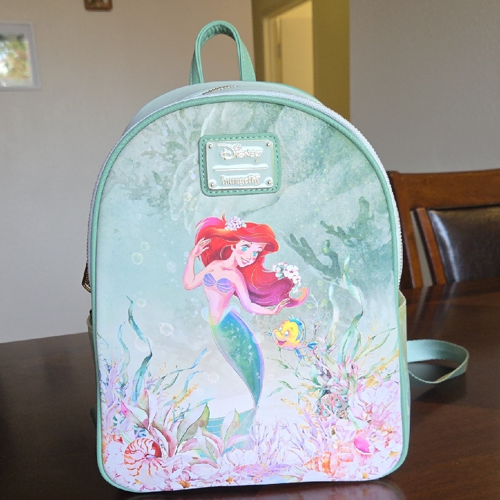 Loungefly Disney Ariel Green Backpack